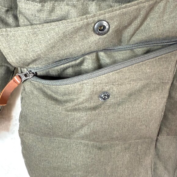 Columbia Down Filled Quilted Outdoor Full Zip Hooded Coat Jacket Womens S Green - Picture 4 of 9